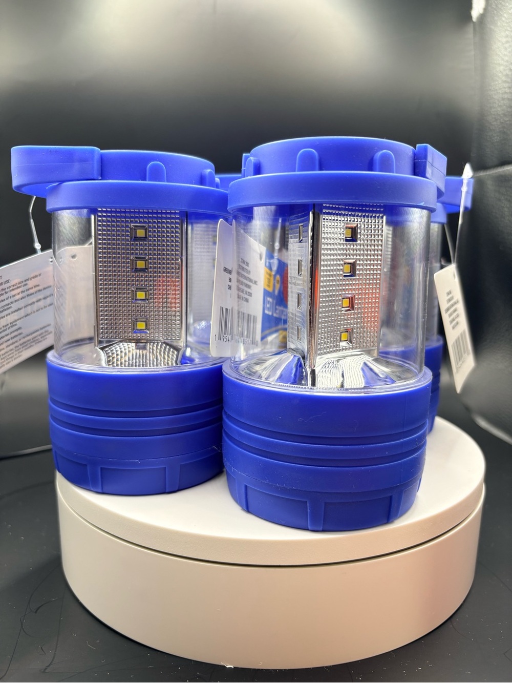 Blue LED Camping Lantern Set